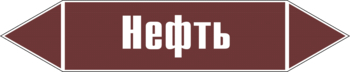 Маркировка трубопровода "нефть" (пленка, 126х26 мм) - Маркировка трубопроводов - Маркировки трубопроводов "ЖИДКОСТЬ" - магазин "Охрана труда и Техника безопасности"